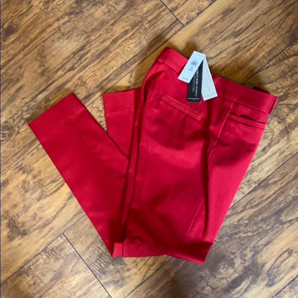 Red dress pants